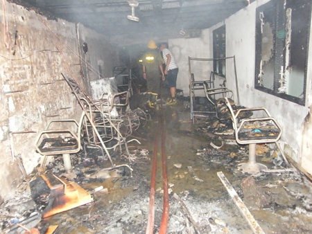 The beauty salon is a total loss, but luckily no one was hurt.